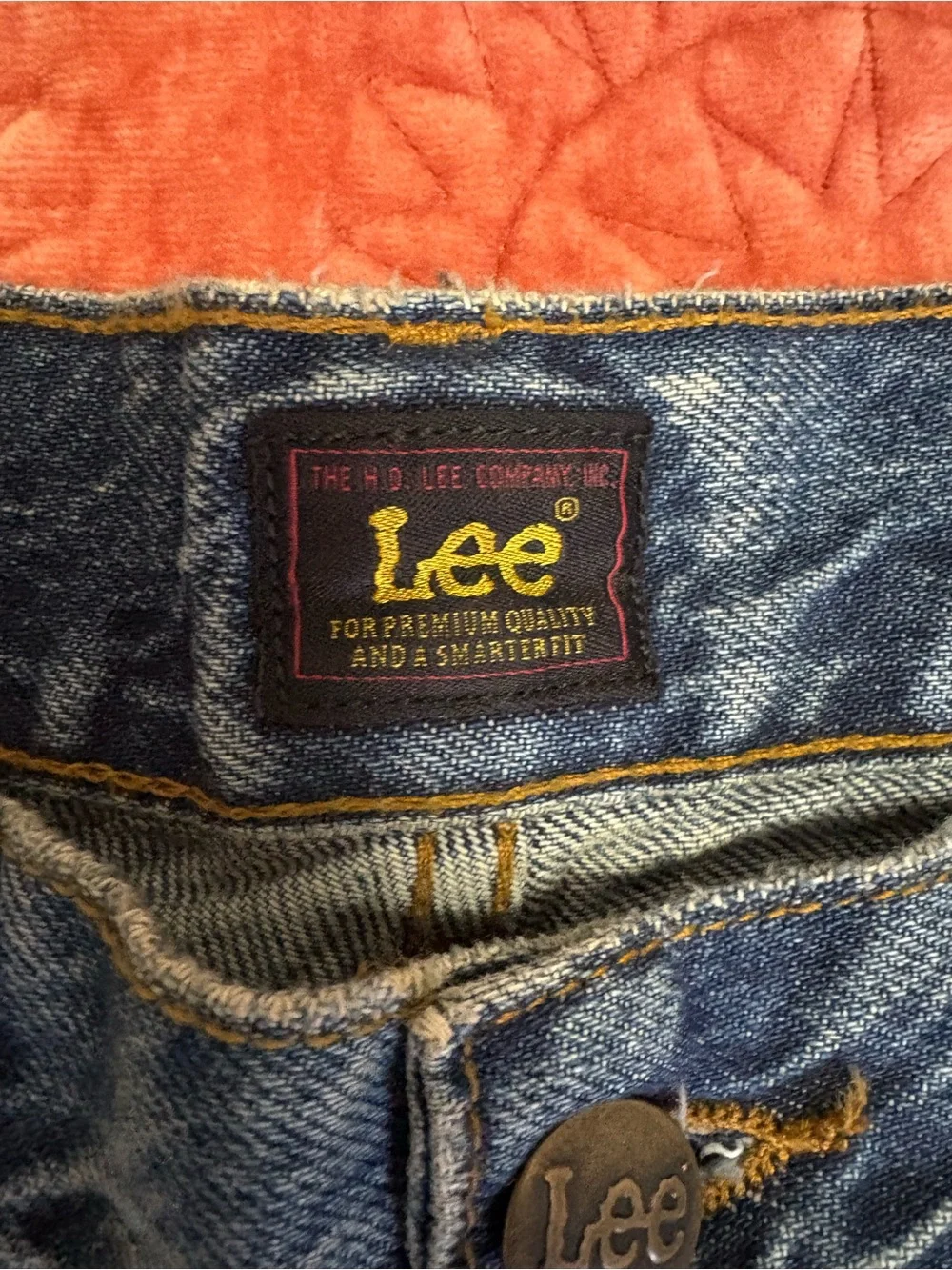 Lee Men's Light Blue Denim Cutoff Shorts